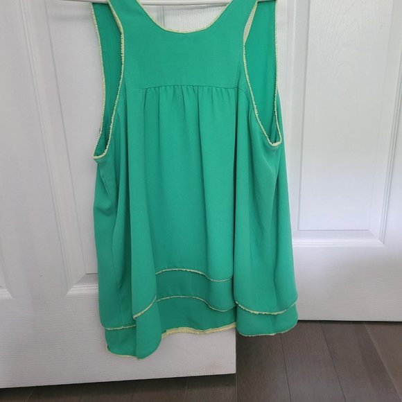 Rachel Roy Green Summer Swing Top - Picture 2 of 2